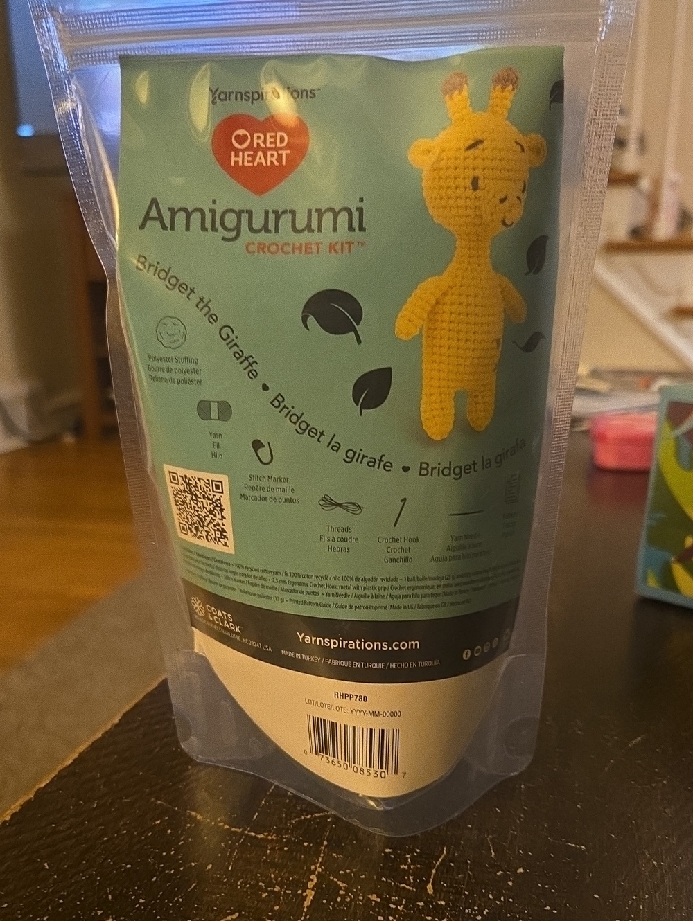 Amigurumi Crochet Kit - Yellow Bridget the Giraffe